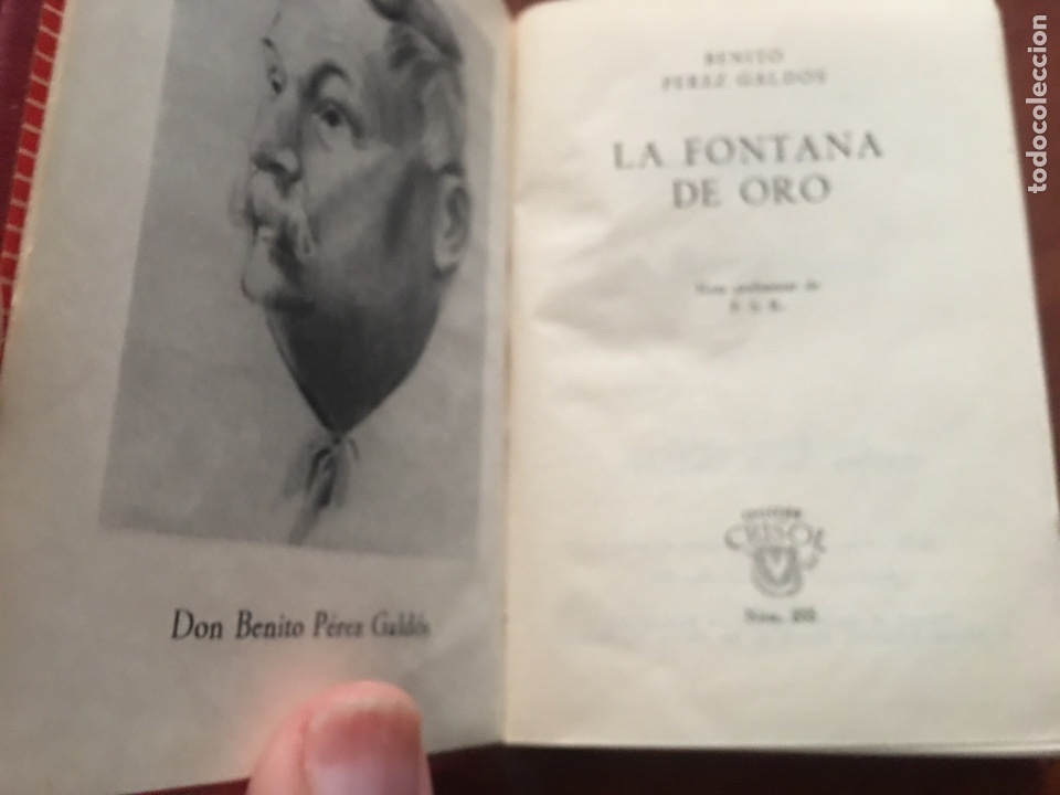 Libros de segunda mano: Libro crisol Benito P&eacute;rez Gald&oacute;s la fontana de oro - Foto 3
