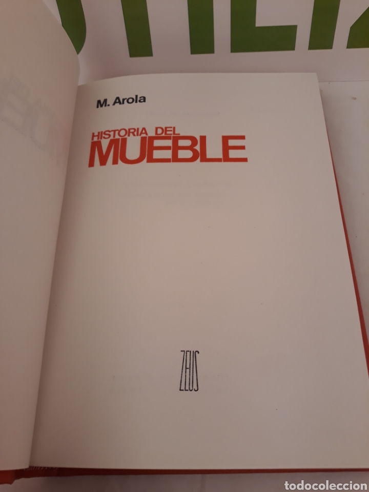 Libros de segunda mano: Historia del mueble. M Arola. Zeus.1966. - Foto 2