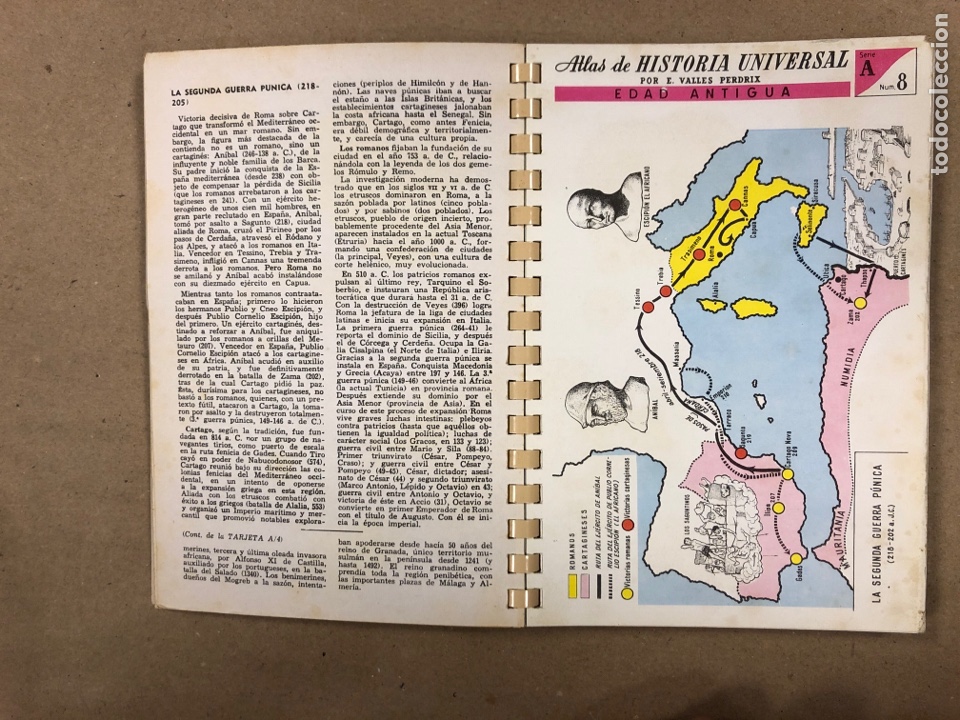 Libros de segunda mano: ATLAS DE HISTORIA UNIVERSAL. E. VALL&Eacute;S. EDICIONES JOVER 1983. - Foto 4