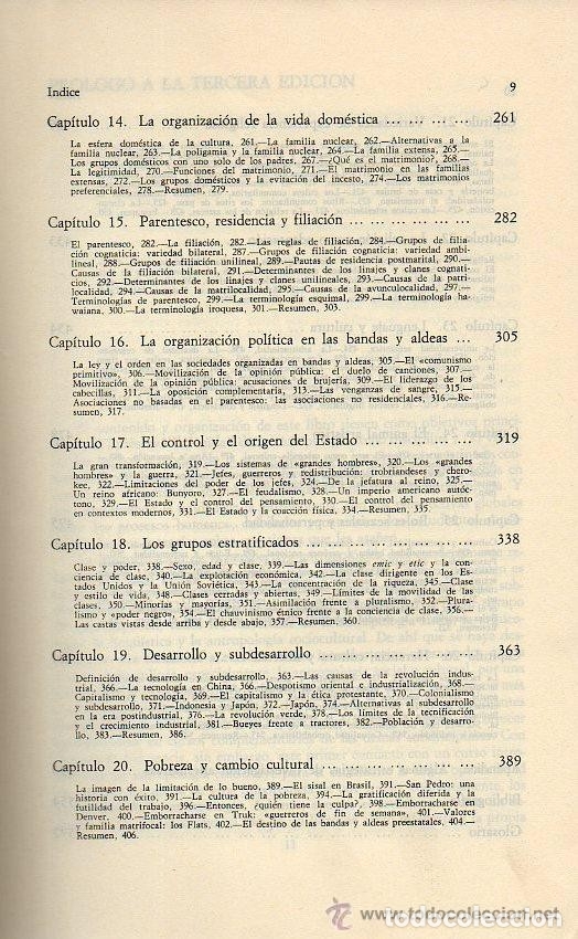 Libros de segunda mano: INTRODUCCI&Oacute;N A LA ANTROPOLOG&Iacute;A GENERAL - MARVIN HARRIS - Foto 5