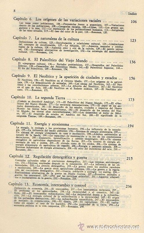 Libros de segunda mano: INTRODUCCI&Oacute;N A LA ANTROPOLOG&Iacute;A GENERAL - MARVIN HARRIS - Foto 6