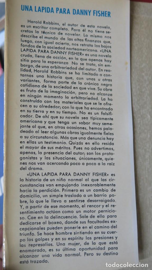 Libros de segunda mano: UNA LAPIDA PARA DANNY FISHER. HAROLD ROBBINS - Foto 2