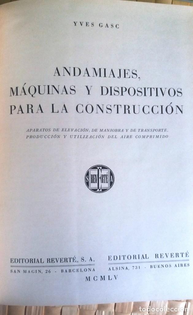 Libros de segunda mano: Andamiajes, M&aacute;quinas Y Dispositivos Para La Construcci&oacute;n - Foto 2