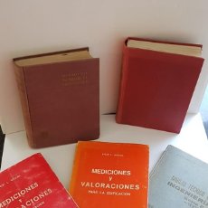 Libros de segunda mano: LOTE DE 5 LIBROS ARQUITECTURA TÉCNICA. (DIBUJO TÉCNICO...)