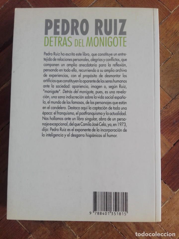 Libros de segunda mano: Libro Detr&aacute;s del monigote de Pedro Ru&iacute;z - Foto 2