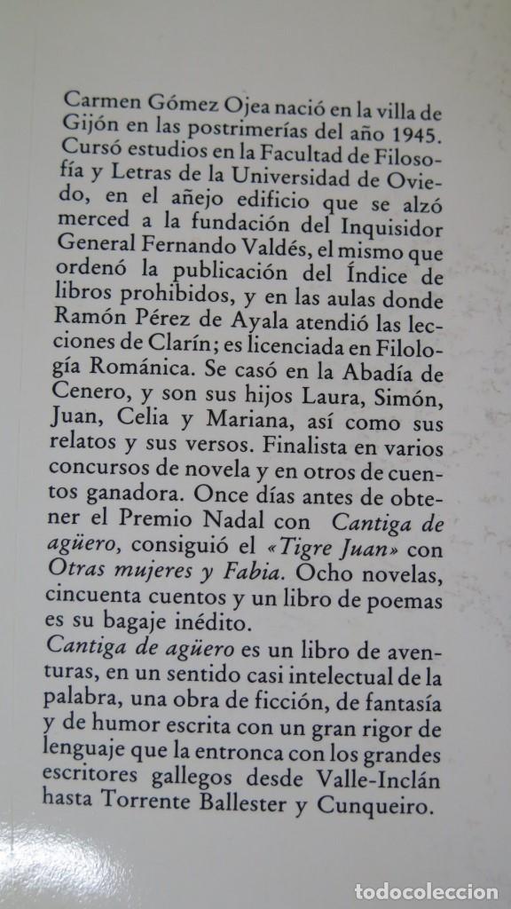 Libros de segunda mano: Cantiga de Ag&uuml;ero. Carmen Gomez - Foto 3