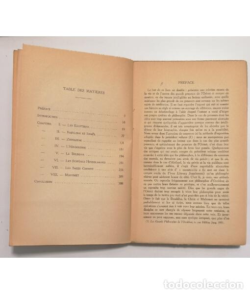 Libros de segunda mano: LES GRANDS PHILOSOPHES DE L&rsquo;ORIENT. TOMLIN, Fr&eacute;d&eacute;ric. Payot. 1952. - Foto 2