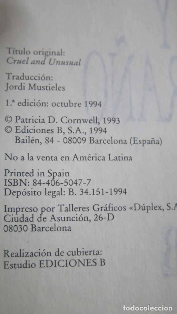 Libros de segunda mano: CRUEL Y EXTRA&Ntilde;O. PATRICIA D. CORNWELL. 1994 - Foto 2