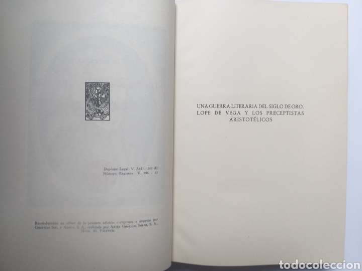 Libros de segunda mano: . Estudios sobre Lope de Vega . Joaqu&iacute;n de Entrambasaguas . 3 tomos - Foto 17