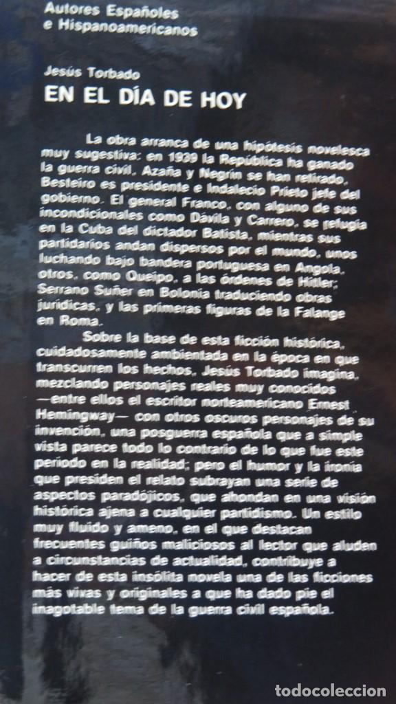 Libros de segunda mano: EN EL D&Iacute;A DE HOY. JES&Uacute;S TORBADO - Foto 2