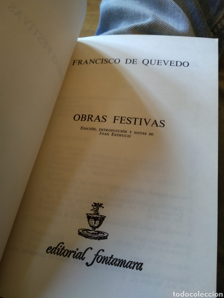 Libros de segunda mano: OBRAS FESTIVAS. QUEVEDO #0298 - Foto 2