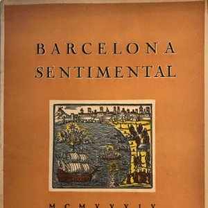 1939 Barcelona sentimental Opúsculo Número 1,. Ejemplar numerado
