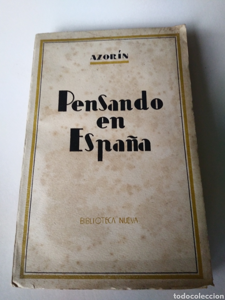 Libros de segunda mano: PENSANDO EN ESPA&Ntilde;A. AZORIN. BIBLIOTECA NUEVA. MADRID 1940. - Foto 1