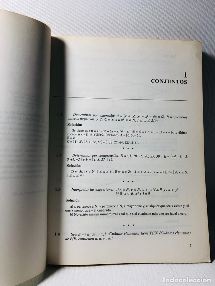 Libros de segunda mano: &Aacute;LGEBRA LINEAL Y GEOMETR&Iacute;A &bull;&bull;&bull; EJERCICIOS&bull;&bull; ED. MARFIL - Foto 2