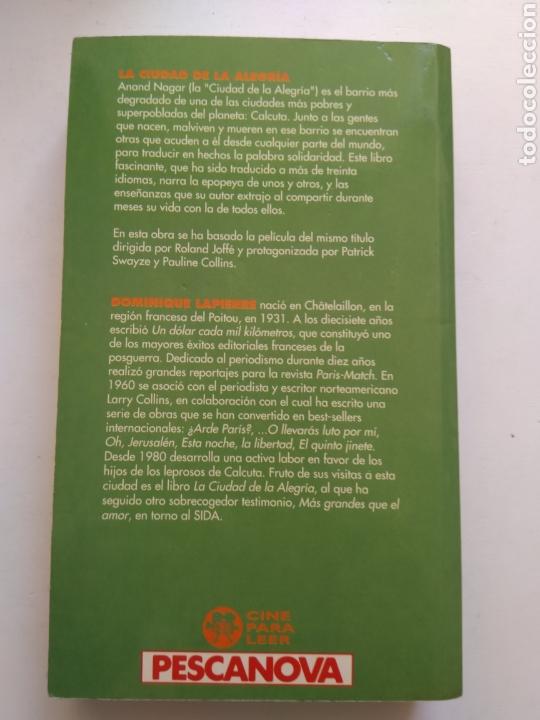 Libros de segunda mano: LA CIUDAD DE LA ALEGR&Iacute;A/DOMINIQUE LAPIRRE - Foto 2