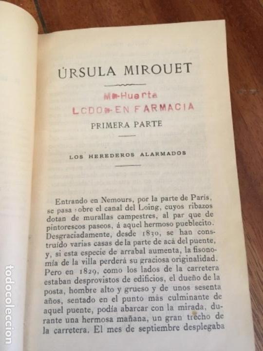 Libros de segunda mano: &Uacute;RSULA MIROUET - BALZAC - Foto 6