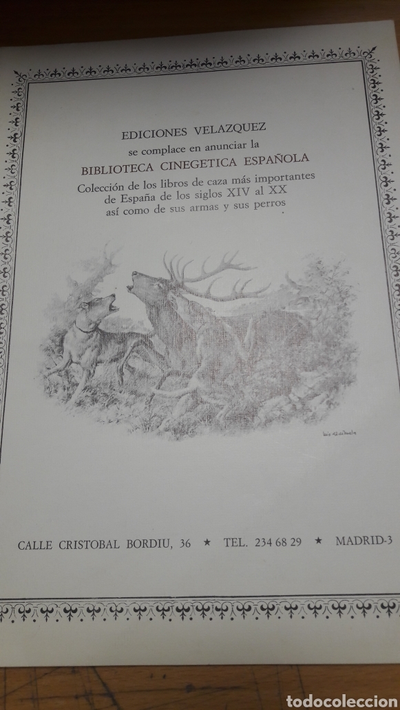 Libros de segunda mano: Ediciones Velazquez Biblioteca Cinegetica Espa&ntilde;ola - Foto 1