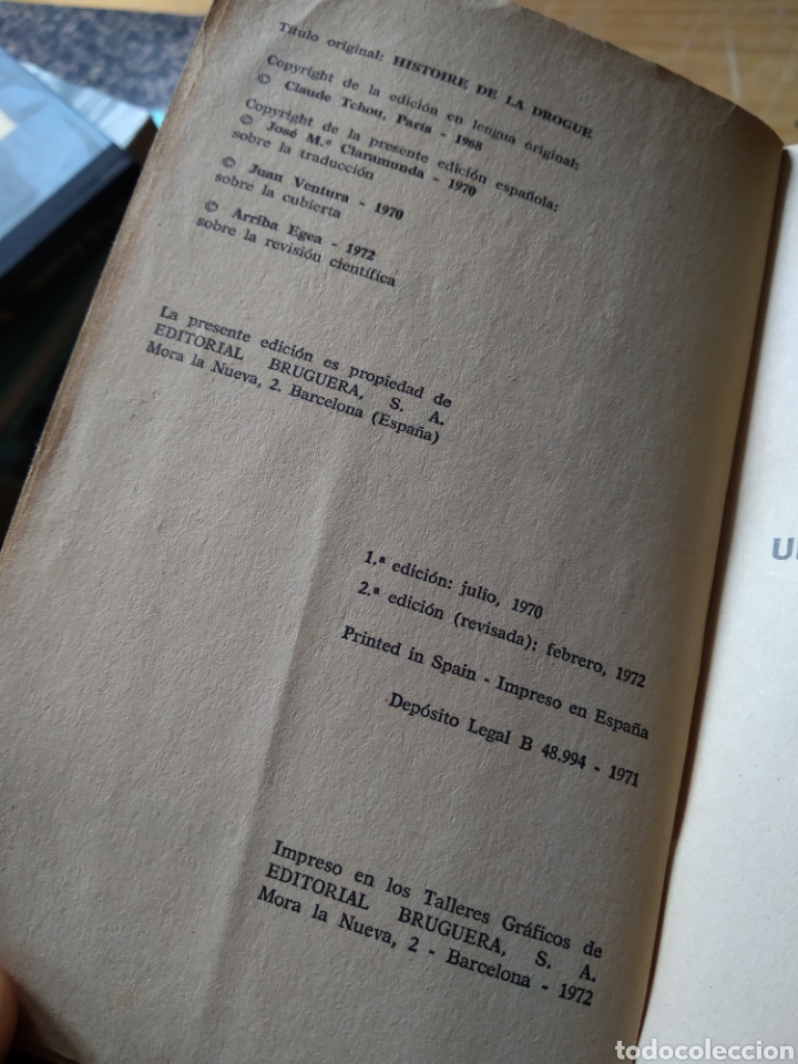 Libros de segunda mano: HISTORIA DE LAS DROGAS. JEAN LOUIS BRAU #1465 - Foto 3