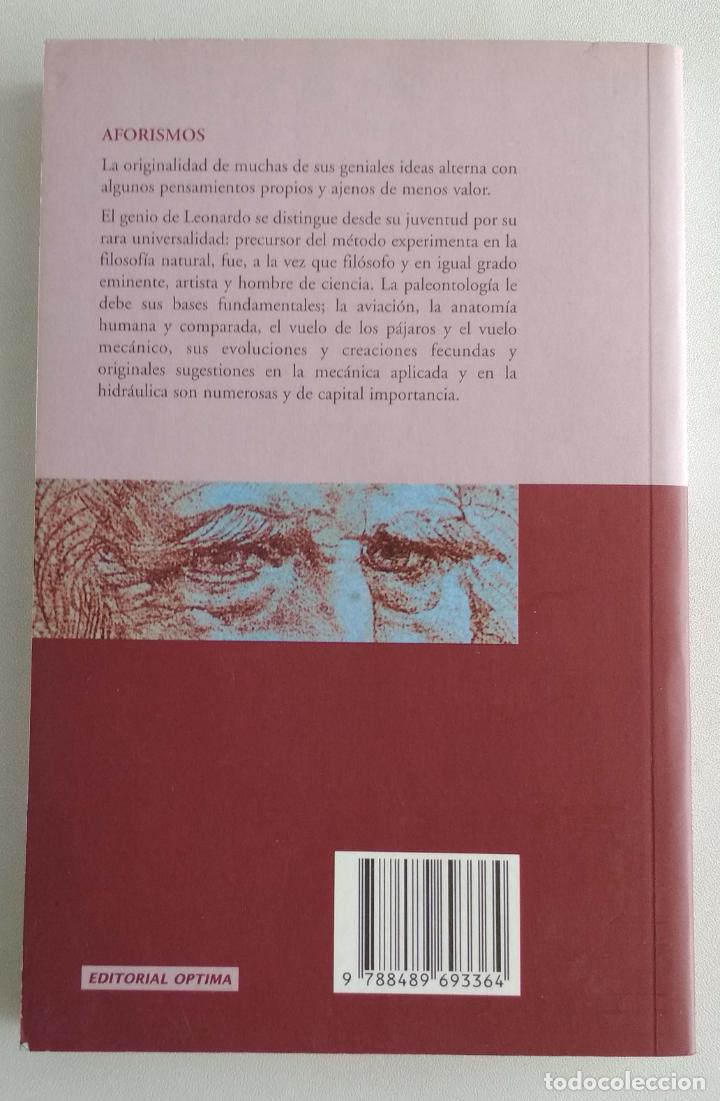 Libros de segunda mano: Leonardo da Vinci. Aforismos. - Foto 3