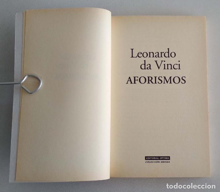 Libros de segunda mano: Leonardo da Vinci. Aforismos. - Foto 4