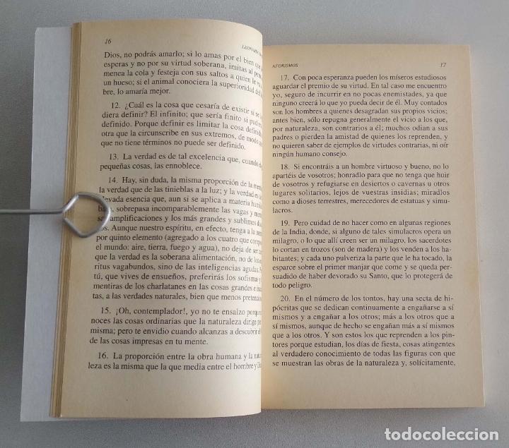 Libros de segunda mano: Leonardo da Vinci. Aforismos. - Foto 5