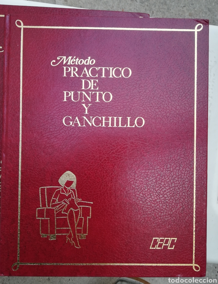 Libros de segunda mano: M&eacute;todo pr&aacute;ctico de punto y ganchillo CEPC. Dos tomos - Foto 5
