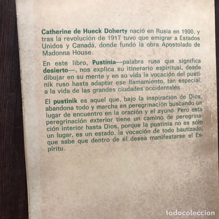 Libros de segunda mano: Pustina. Catherine de Hueck. Muy dif&iacute;cil - Foto 2