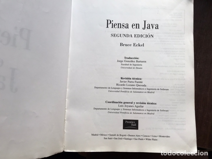 Libros de segunda mano: Piensa en Java. Bruce Eckel - Foto 3
