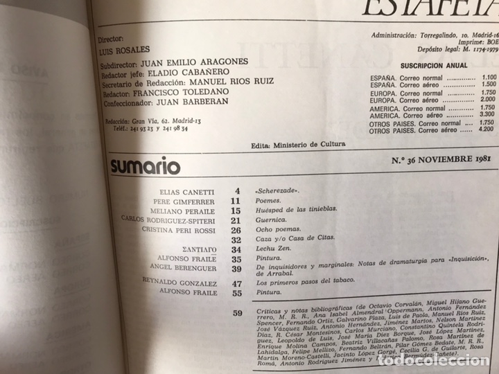 Libros de segunda mano: Nueva Estafeta. 40 primeros n&uacute;meros. - Foto 6
