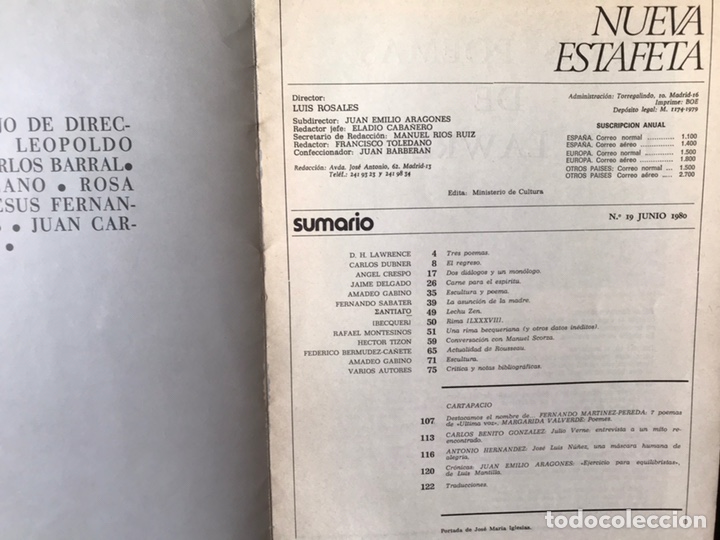 Libros de segunda mano: Nueva Estafeta. N&ordm; 19 - Foto 2