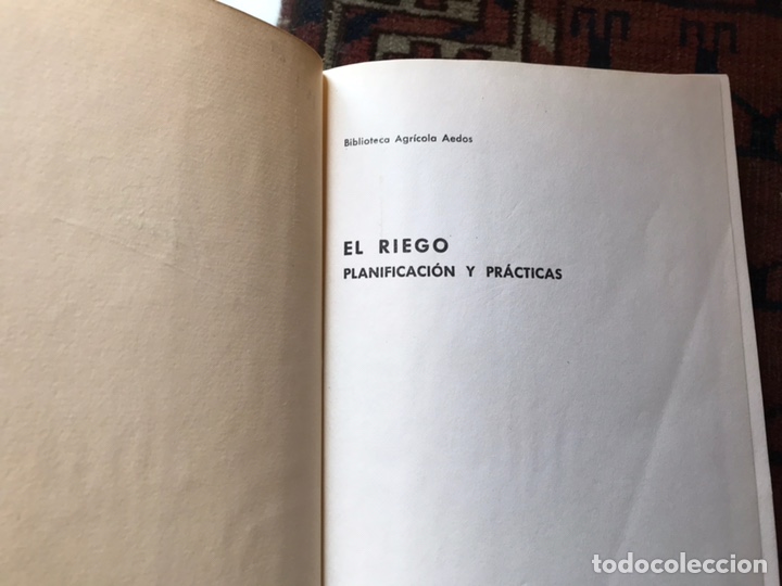 Libros de segunda mano: El riego. Planificaci&oacute;n y pr&aacute;ctica. &Aacute;ngel Trisoldi - Foto 2