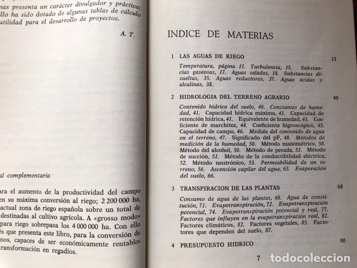 Libros de segunda mano: El riego. Planificaci&oacute;n y pr&aacute;ctica. &Aacute;ngel Trisoldi - Foto 4