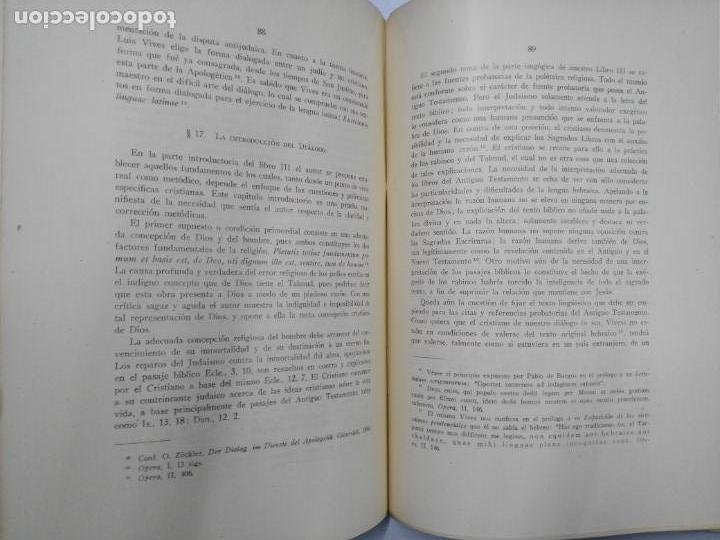 Libros de segunda mano: LUIS VIVES COMO APOLOGETA - DR. PABLO GRAF - 1943 - EJEMPLAR INTONSO - Foto 5