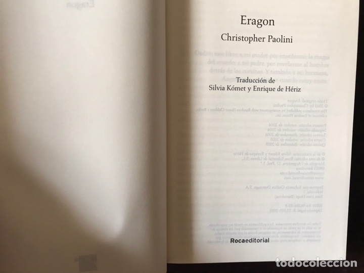 Libros de segunda mano: Dragon. Christopher Paolini. - Foto 4