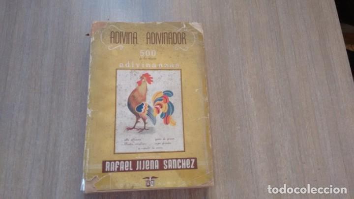 Libros de segunda mano: ADIVINANZAS - RAFAEL JIJENA SANCHEZ - Foto 1