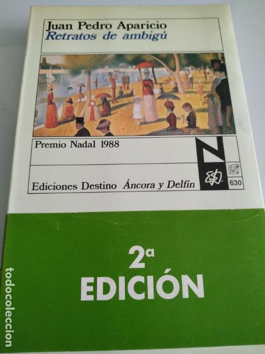 Libros de segunda mano: Juan Pedro Aparicio retratos de ambigu - Foto 1