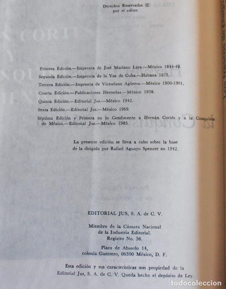 Libros de segunda mano: HERNAN CORTES Y LA CONQUISTA DE MEXICO, EDITORIAL JUS - Foto 12
