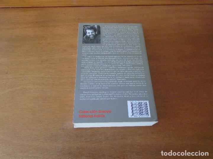 Libros de segunda mano: PSICOLOG&Iacute;A: INTELIGENCIA EMOCIONAL (DANIEL GOLEMAN) KAR&Oacute;S 1998 - Foto 3