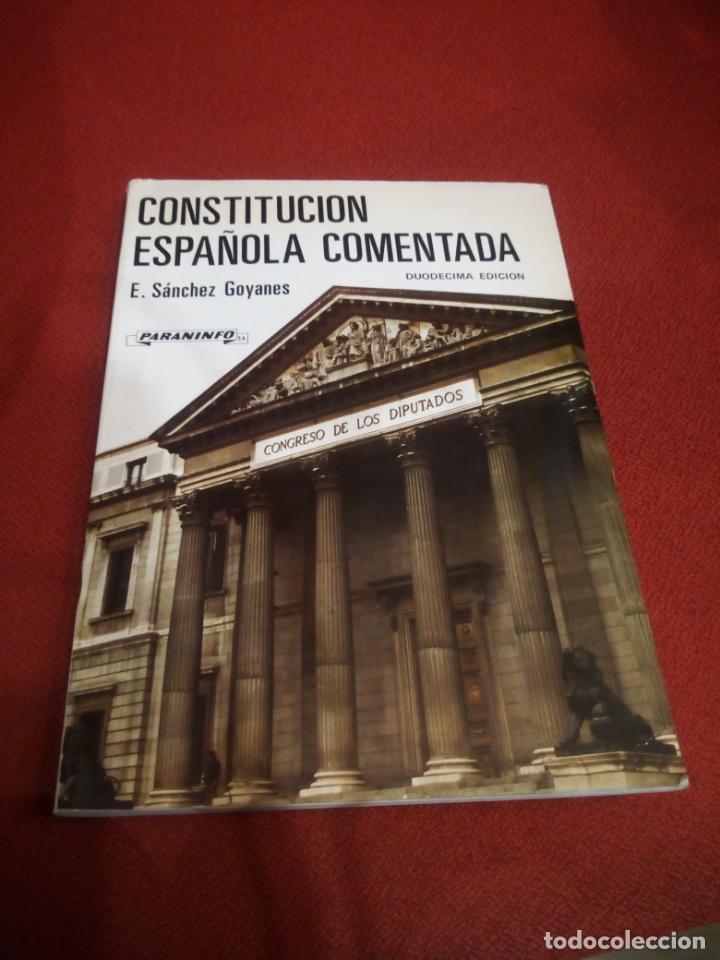 Libros de segunda mano: Constituci&oacute;n espa&ntilde;ola comentada. E. S&aacute;nchez Goyanes - Foto 1