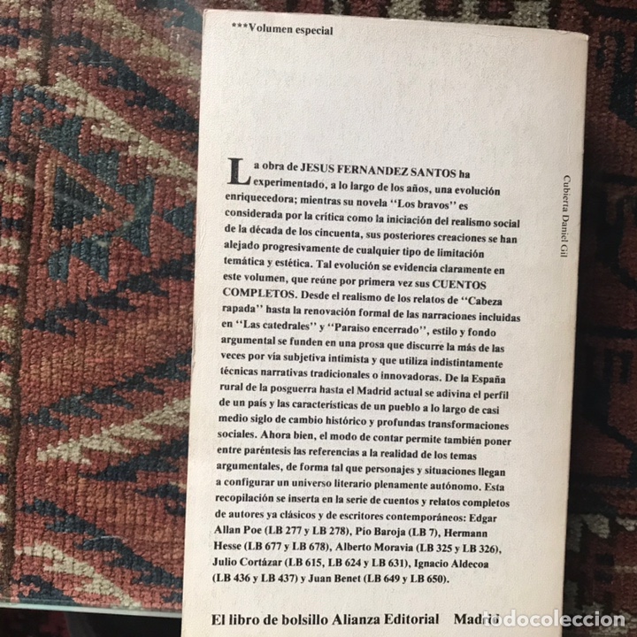 Libros de segunda mano: Cuentos completos. Jes&uacute;s Fern&aacute;ndez santos - Foto 2