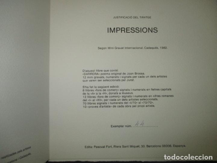 Libros de segunda mano: IMPRESSIONS. SEGON MINI GRAVAT INTERNACIONAL, CADAQU&Eacute;S, 1982. - Foto 4