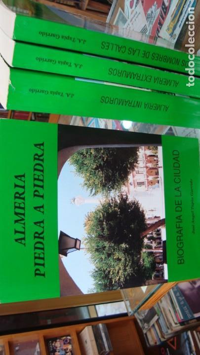 Libros de segunda mano: Almer&iacute;a piedra a piedra. Jos&eacute; &Aacute;ngel Tapia Garrido. 4 vol&uacute;menes
