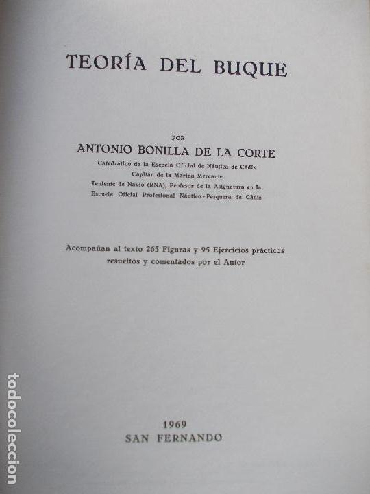 Libros de segunda mano: TEORIA DEL BUQUE  A. BONILLA DE LA CORTE - Foto 2