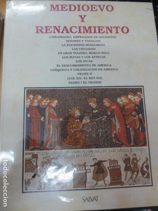 Libros de segunda mano: MEDIOEVO Y RENACIMIENTO SALVAT A&Ntilde;O 1987