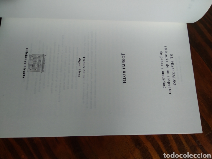 Libros de segunda mano: EL PESO FALSO. JOSEPH ROTH #2102 - Foto 2