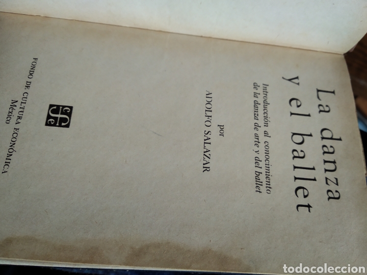 Libros de segunda mano: LA DANZA Y EL BALLET. ADOLFO SALAZAR #1594 - Foto 2