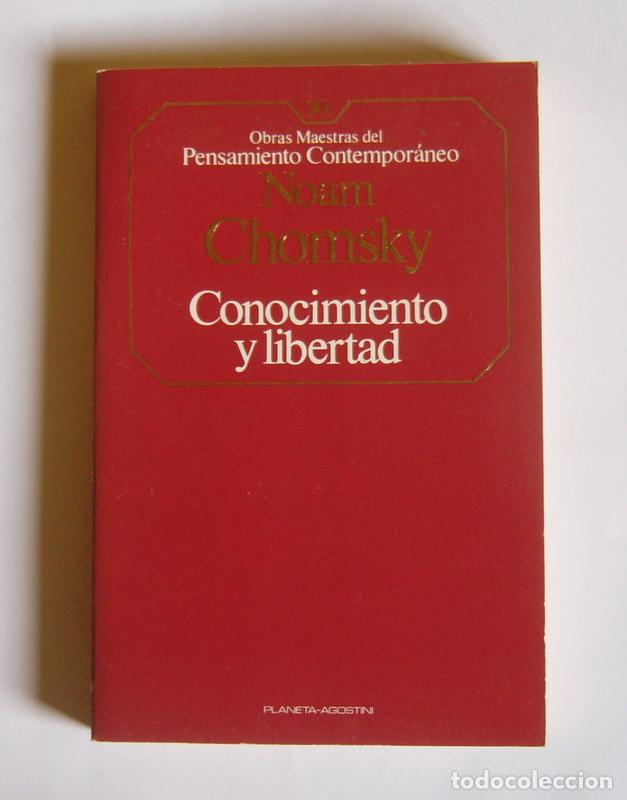 Libros de segunda mano: CONOCIMIENTO Y LIBERTAD - NOAM CHOMSKY - Foto 1
