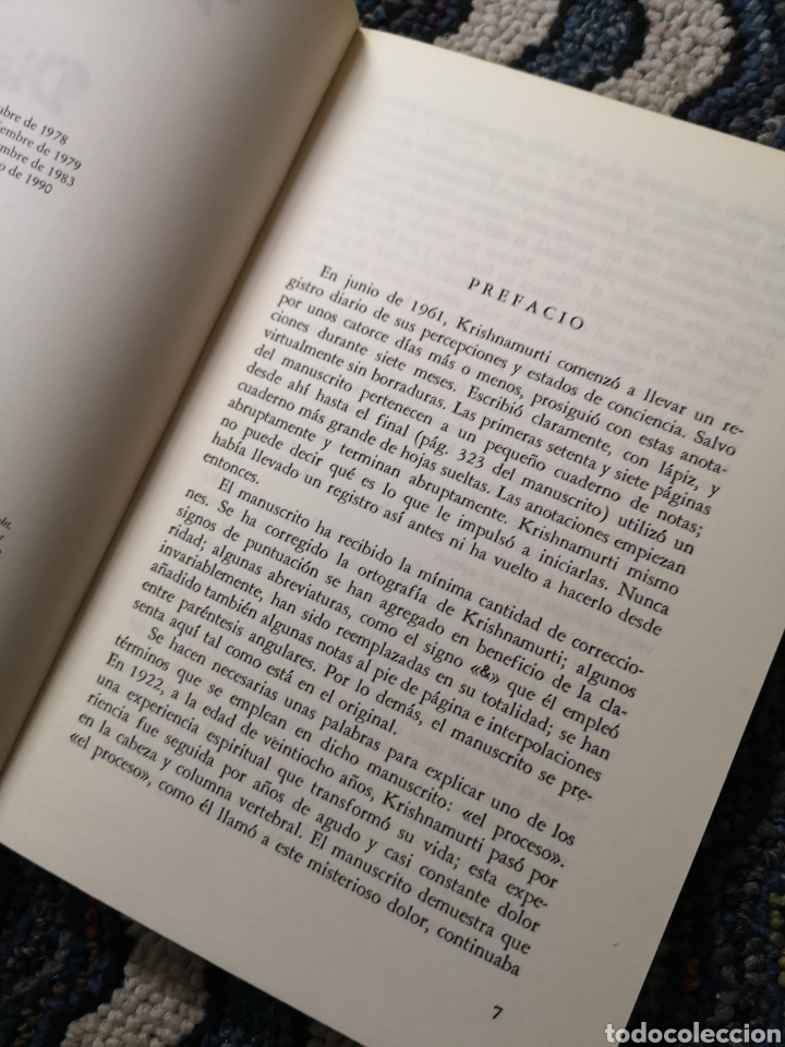 Libros de segunda mano: DIARIO DE KRISHNAMURTI - Foto 2