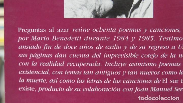 Libros de segunda mano: PREGUNTAS AL AZAR. POESIA. MARIO BENEDETTI - Foto 2