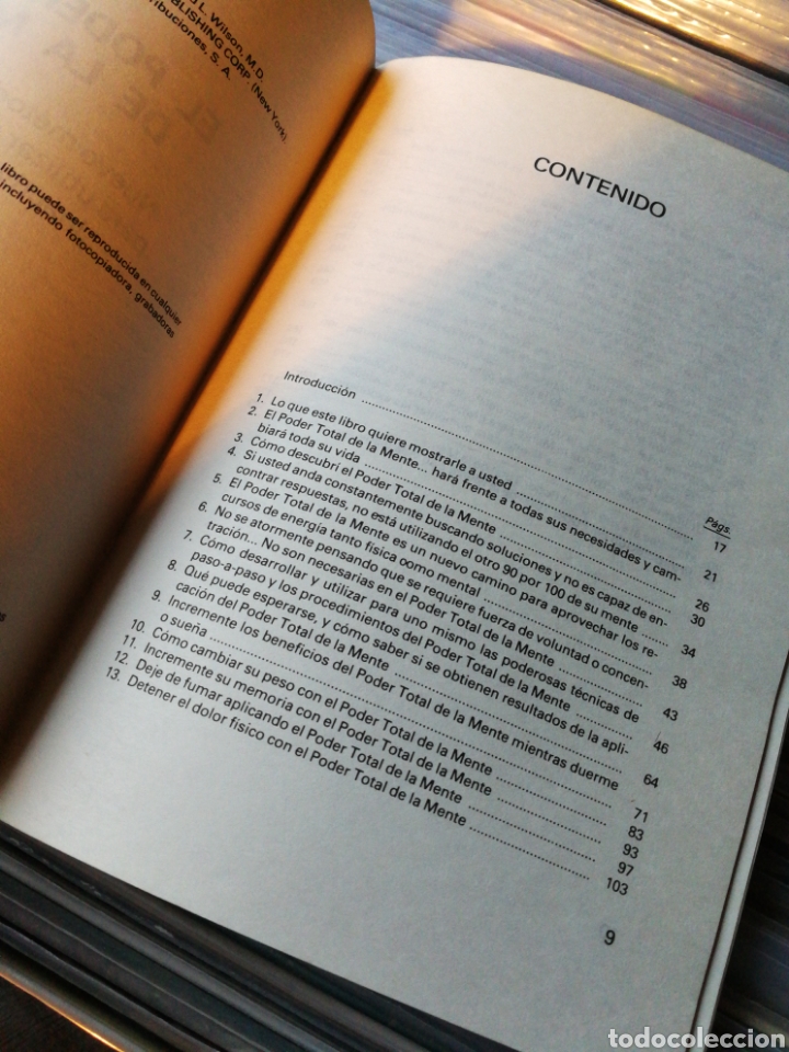 Libros de segunda mano: EL PODER TOTAL DE LA MENTE- DR.DONALD L.WILSON, EDAF MEXICANA, 1983. - Foto 2
